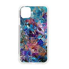 Smudged Iphone 11 Tpu Uv Print Case by kaleidomarblingart