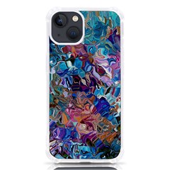 Smudged Iphone 13 Tpu Uv Print Case by kaleidomarblingart