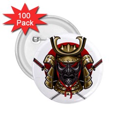 Samurai Katana Warrior 2 25  Buttons (100 Pack)  by Cowasu