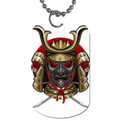 Samurai Katana Warrior Dog Tag (one Side) by Cowasu