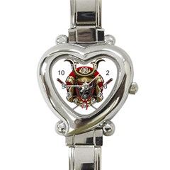 Samurai Katana Warrior Heart Italian Charm Watch by Cowasu