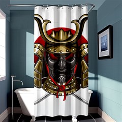 Samurai Katana Warrior Shower Curtain 36  X 72  (stall)  by Cowasu