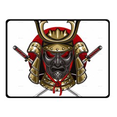 Samurai Katana Warrior Two Sides Fleece Blanket (small) by Cowasu