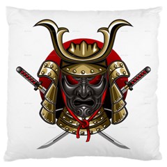 Samurai Katana Warrior Large Premium Plush Fleece Cushion Case (one Side) by Cowasu