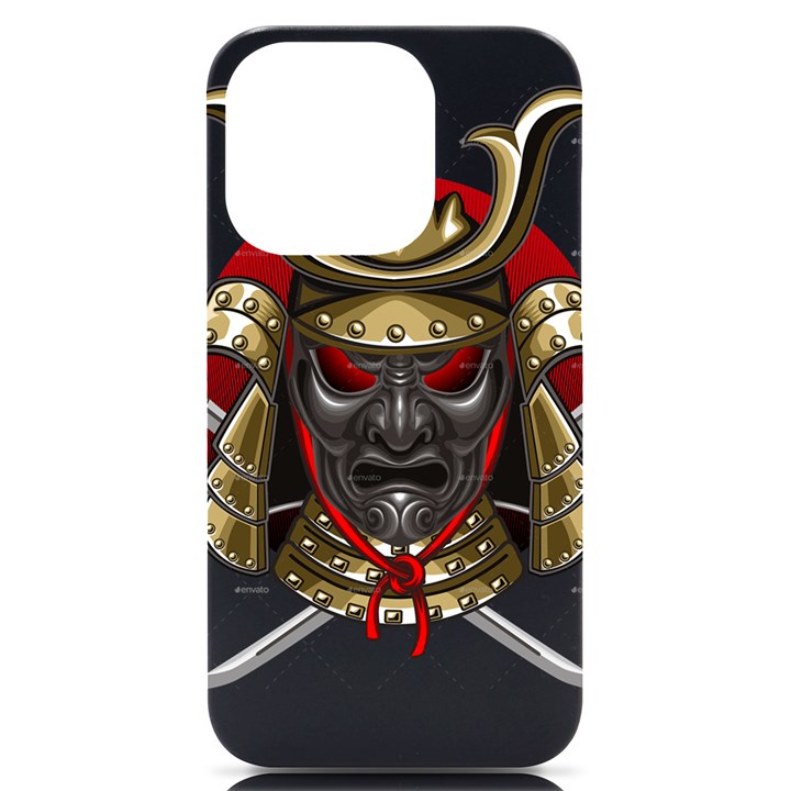 Samurai Katana Warrior iPhone 14 Pro Black UV Print Case