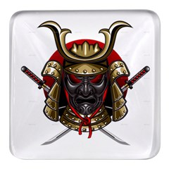 Samurai Katana Warrior Square Glass Fridge Magnet (4 Pack)