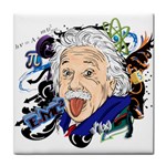 Albert Einstein Physicist Tile Coaster Front