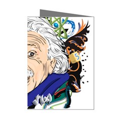 Albert Einstein Physicist Mini Greeting Cards (pkg Of 8) by Cowasu