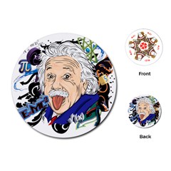 Albert Einstein Physicist Playing Cards Single Design (round) by Cowasu