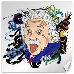 Albert Einstein Physicist Canvas 12  X 12  by Cowasu