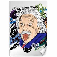 Albert Einstein Physicist Canvas 12  X 18  by Cowasu