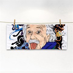 Albert Einstein Physicist Hand Towel by Cowasu