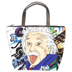 Albert Einstein Physicist Bucket Bag by Cowasu