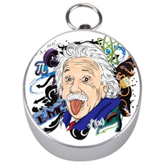 Albert Einstein Physicist Silver Compasses by Cowasu