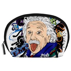 Albert Einstein Physicist Accessory Pouch (large) by Cowasu