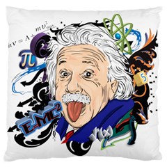 Albert Einstein Physicist Standard Premium Plush Fleece Cushion Case (one Side)