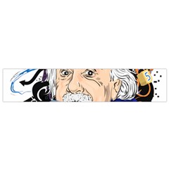 Albert Einstein Physicist Small Premium Plush Fleece Scarf by Cowasu