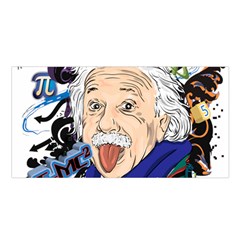 Albert Einstein Physicist Satin Shawl 45  X 80  by Cowasu