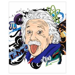 Albert Einstein Physicist Drawstring Bag (small) by Cowasu