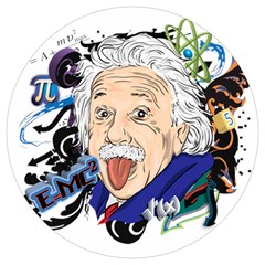 Albert Einstein Physicist Round Trivet by Cowasu