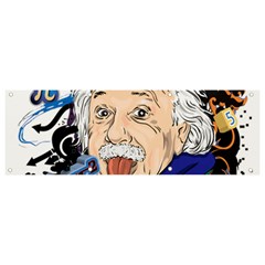 Albert Einstein Physicist Banner And Sign 9  X 3  by Cowasu