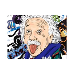 Albert Einstein Physicist Premium Plush Fleece Blanket (mini) by Cowasu