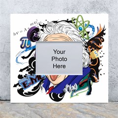 Albert Einstein Physicist White Wall Photo Frame 5  X 7  by Cowasu