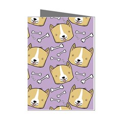 Corgi Pattern Mini Greeting Cards (pkg Of 8) by Cowasu