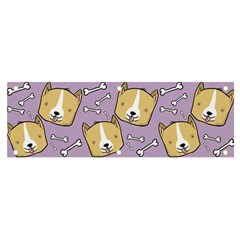 Corgi Pattern Banner And Sign 6  X 2  by Cowasu