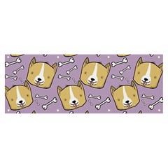 Corgi Pattern Banner And Sign 8  X 3  by Cowasu