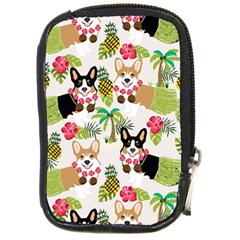 Corgis Hula Pattern Compact Camera Leather Case by Cowasu