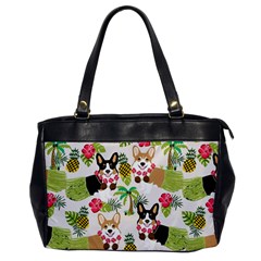 Corgis Hula Pattern Oversize Office Handbag by Cowasu