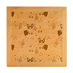 Corgis Hula Pattern Wood Photo Frame Cube by Cowasu