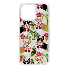 Corgis Hula Pattern Iphone 14 Pro Max Tpu Uv Print Case by Cowasu