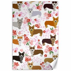 Corgis Corgi Pattern Canvas 24  X 36  by Cowasu