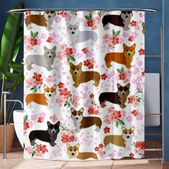 Corgis Corgi Pattern Shower Curtain 60  X 72  (medium)  by Cowasu