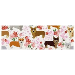 Corgis Corgi Pattern Banner And Sign 9  X 3  by Cowasu