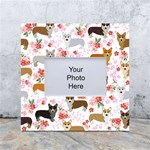 Corgis Corgi Pattern White Box Photo Frame 4  x 6  Front