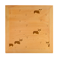 Corgis Corgi Pattern Wood Photo Frame Cube by Cowasu