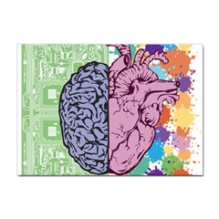 Brain-heart-balance-emotion Sticker A4 (10 Pack) by Cowasu