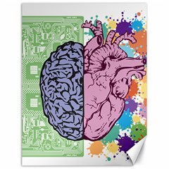 Brain-heart-balance-emotion Canvas 18  X 24  by Cowasu