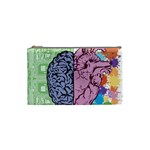 Brain-heart-balance-emotion Cosmetic Bag (Small) Front