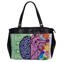 Brain-heart-balance-emotion Oversize Office Handbag by Cowasu