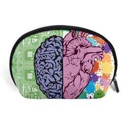 Brain-heart-balance-emotion Accessory Pouch (large) by Cowasu