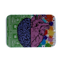 Brain-heart-balance-emotion Open Lid Metal Box (silver)   by Cowasu