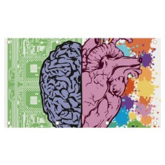 Brain-heart-balance-emotion Banner And Sign 7  X 4  by Cowasu