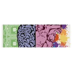 Brain-heart-balance-emotion Banner And Sign 12  X 4  by Cowasu