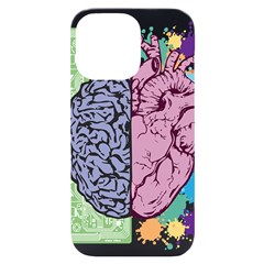 Brain-heart-balance-emotion Iphone 14 Pro Max Black Uv Print Case