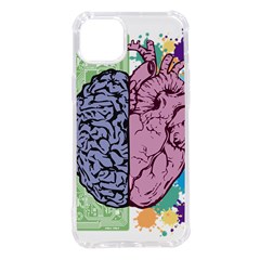 Brain-heart-balance-emotion Iphone 14 Plus Tpu Uv Print Case by Cowasu