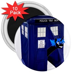 Tardis-doctor-who 3  Magnets (10 Pack)  by Cowasu